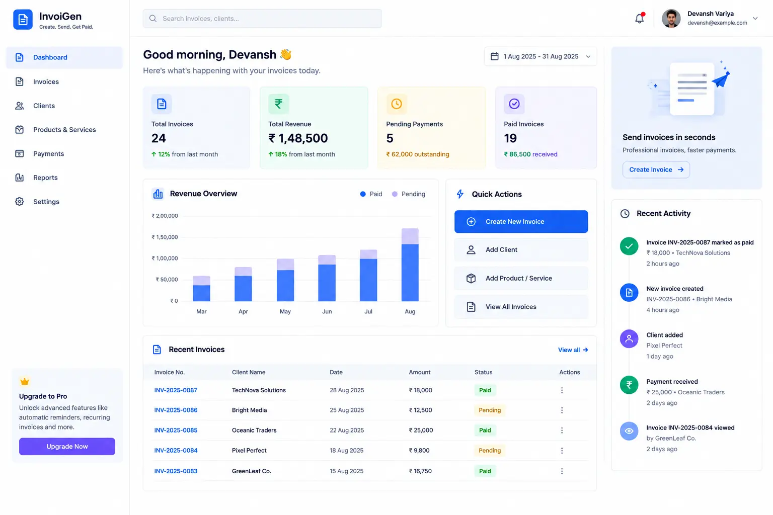 Billing & Invoice Management System